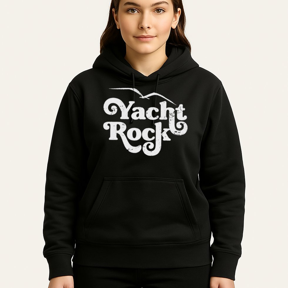 Vintage Yacht Rock Retro Faded Aesthetic Fan Design Hoodie