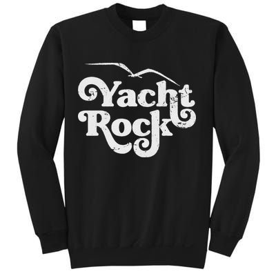 Vintage Yacht Rock Retro Faded Aesthetic Fan Design Sweatshirt
