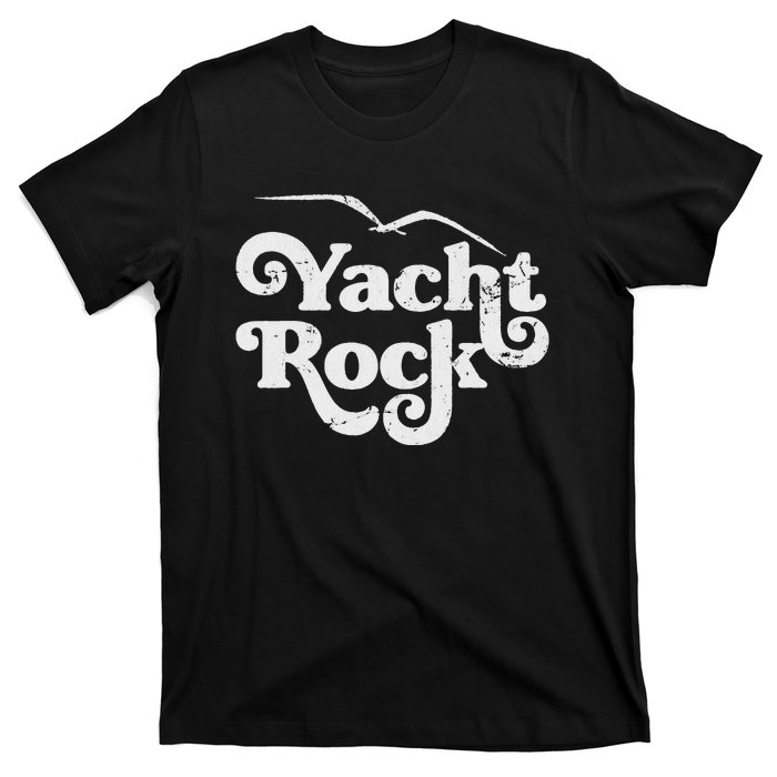 Vintage Yacht Rock Retro Faded Aesthetic Fan Design T-Shirt