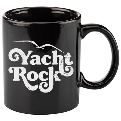 Vintage Yacht Rock Retro Faded Aesthetic Fan Design 11oz C Handle Ceramic Mug