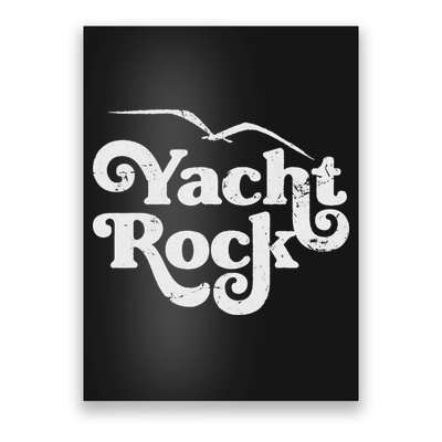 Vintage Yacht Rock Retro Faded Aesthetic Fan Design Poster