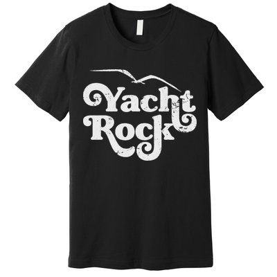 Vintage Yacht Rock Retro Faded Aesthetic Fan Design Premium T-Shirt