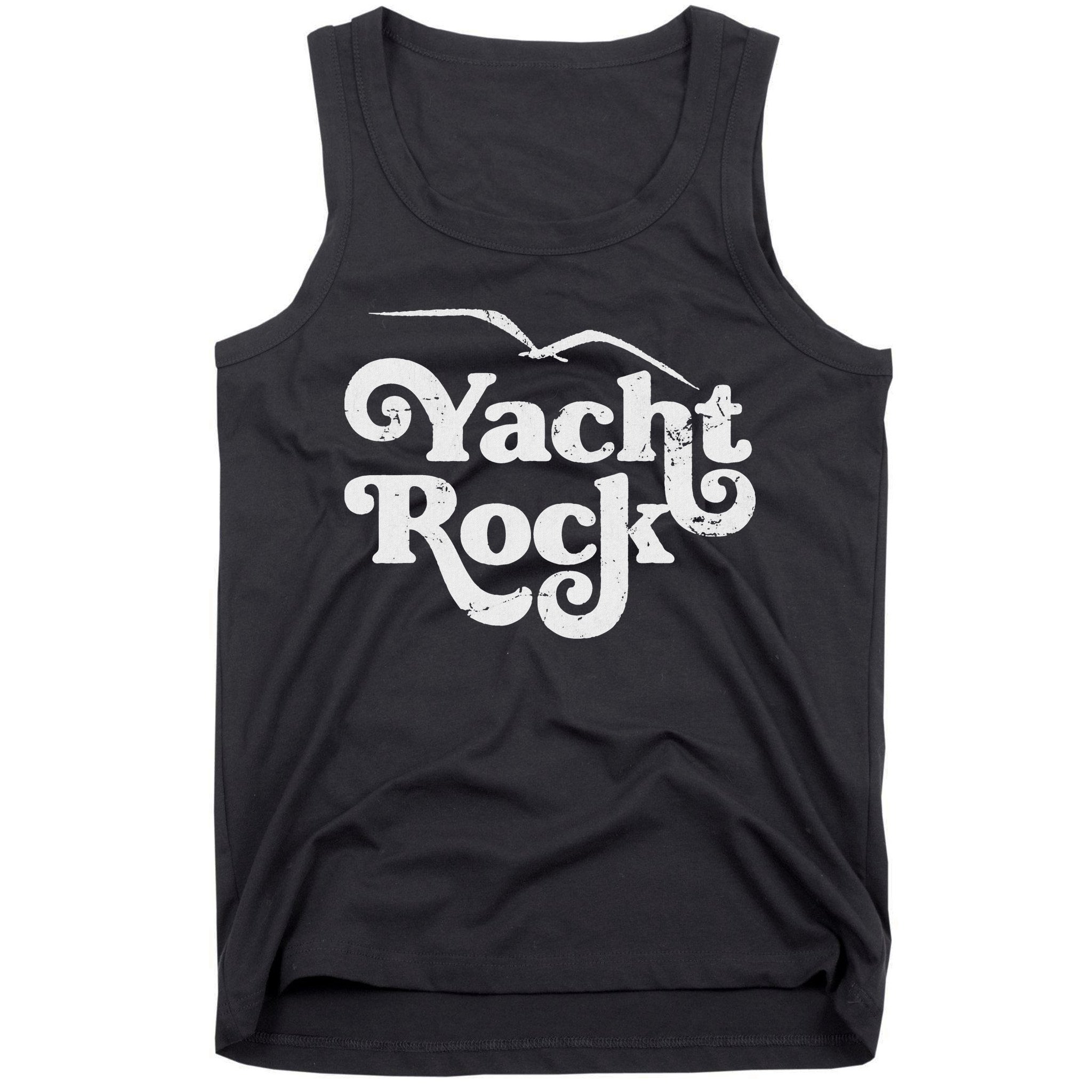 Vintage Yacht Rock Retro Faded Aesthetic Fan Design Tank Top