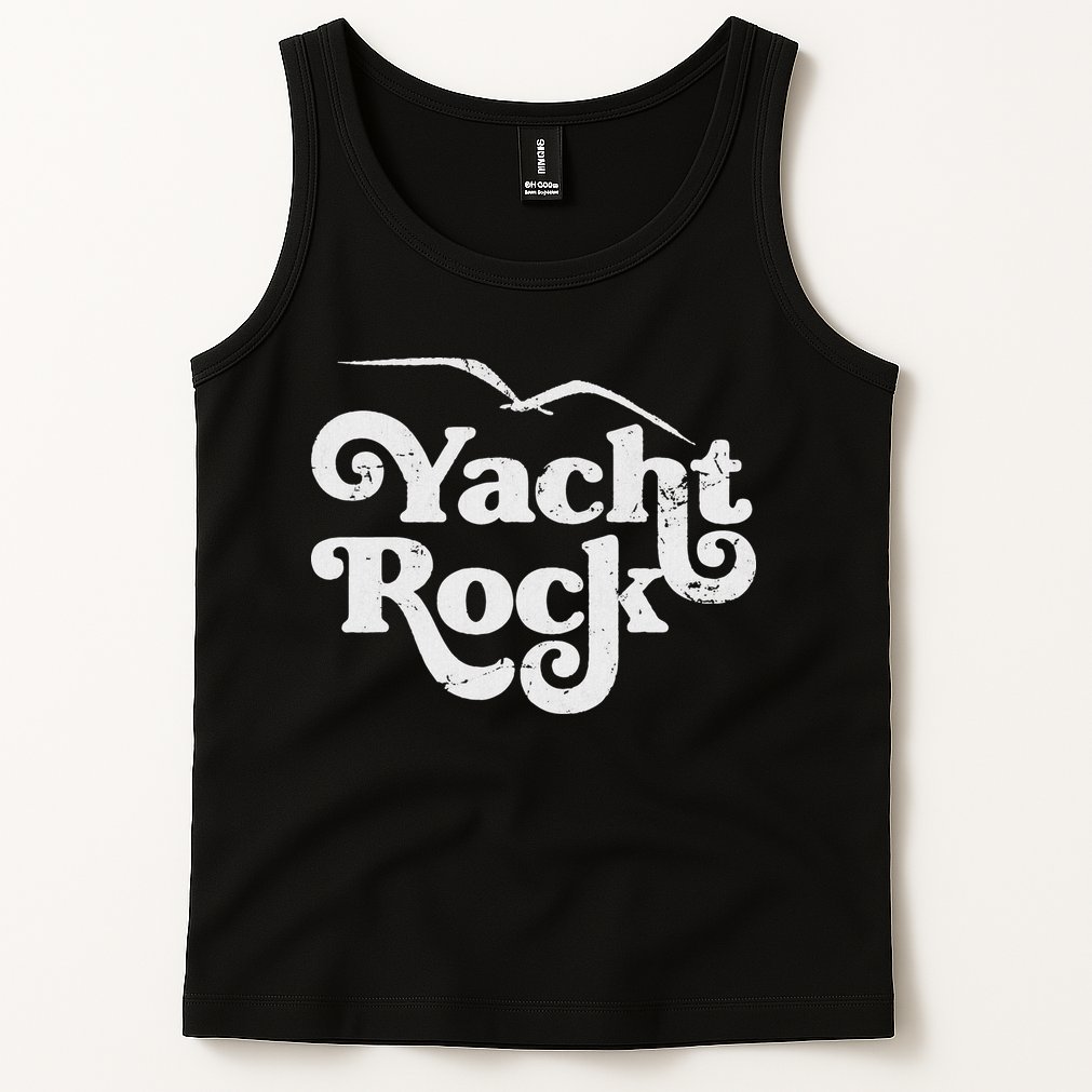 Vintage Yacht Rock Retro Faded Aesthetic Fan Design Tank Top