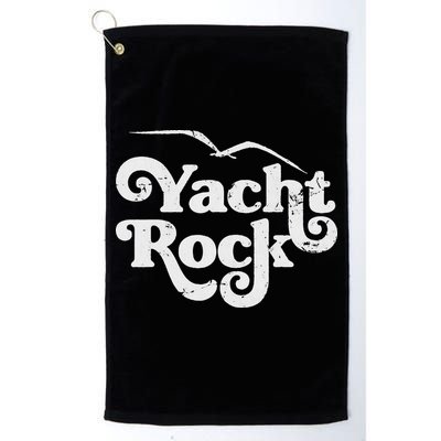 Vintage Yacht Rock Retro Faded Aesthetic Fan Design Golf Towel