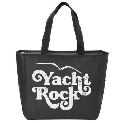 Vintage Yacht Rock Retro Faded Aesthetic Fan Design Zip Tote Bag