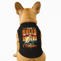 Vintage Your Rules Are Not Mine Im Camper Wilderness Camping Lover Doggie Tank