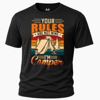 Vintage Your Rules Are Not Mine Im Camper Wilderness Camping Lover Performance Shirt