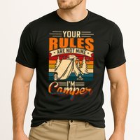 Vintage Your Rules Are Not Mine Im Camper Wilderness Camping Lover Performance Shirt