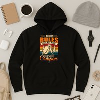 Vintage Your Rules Are Not Mine Im Camper Wilderness Camping Lover Hoodie