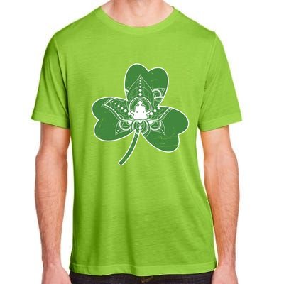 Vintage Yoga Shamrock Yoga Irish Shamrock St Patricks Day Gift Adult ChromaSoft Performance T-Shirt