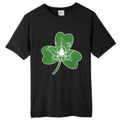 Vintage Yoga Shamrock Yoga Irish Shamrock St Patricks Day Gift Tall Fusion ChromaSoft Performance T-Shirt