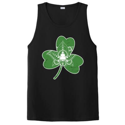 Vintage Yoga Shamrock Yoga Irish Shamrock St Patricks Day Gift PosiCharge Competitor Tank