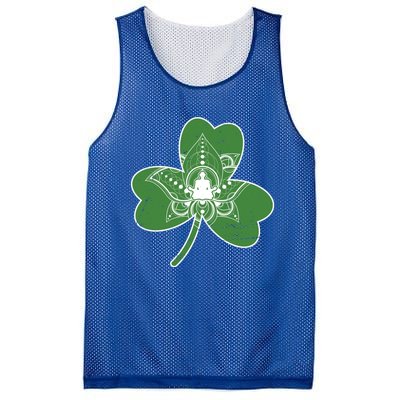 Vintage Yoga Shamrock Yoga Irish Shamrock St Patricks Day Gift Mesh Reversible Basketball Jersey Tank