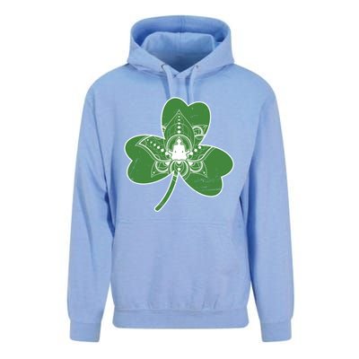 Vintage Yoga Shamrock Yoga Irish Shamrock St Patricks Day Gift Unisex Surf Hoodie