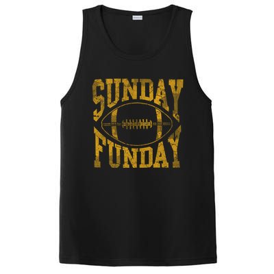 Vintage Yellow Sunday Funday Football Gift Gift PosiCharge Competitor Tank