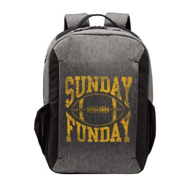 Vintage Yellow Sunday Funday Football Gift Gift Vector Backpack