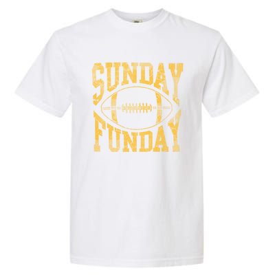 Vintage Yellow Sunday Funday Football Gift Gift Garment-Dyed Heavyweight T-Shirt