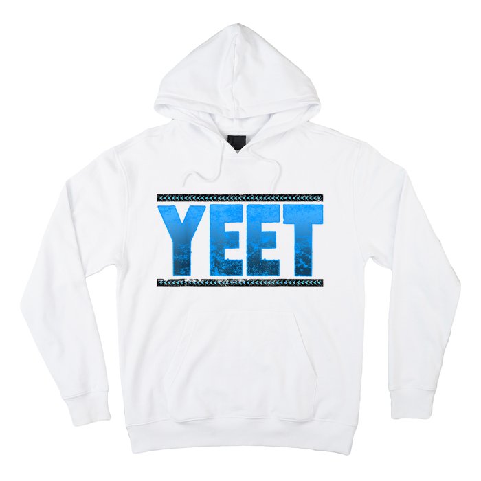 Vintage Yeet Tees Yeet Quotes Design Blue Hoodie