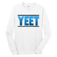 Vintage Yeet Tees Yeet Quotes Design Blue Tall Long Sleeve T-Shirt