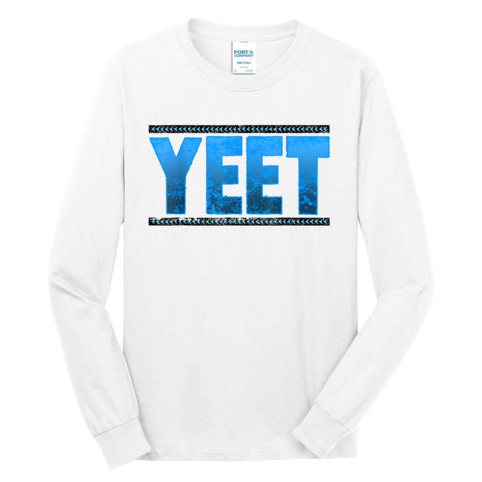 Vintage Yeet Tees Yeet Quotes Design Blue Tall Long Sleeve T-Shirt