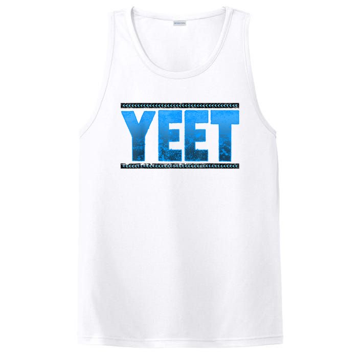 Vintage Yeet Tees Yeet Quotes Design Blue PosiCharge Competitor Tank