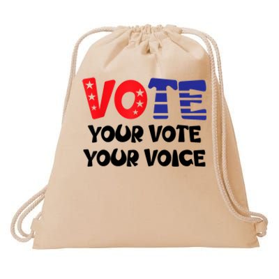 Vote Your Vote Your Voice – Empowerment Drawstring Bag