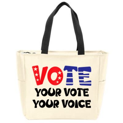 Vote Your Vote Your Voice – Empowerment Zip Tote Bag