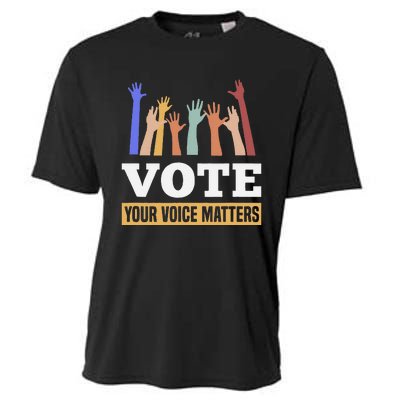 Vote Your Voice Matters Presidential Election Cooling Performance Crew T-Shirt