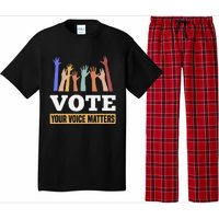 Vote Your Voice Matters Presidential Election Pajama Set