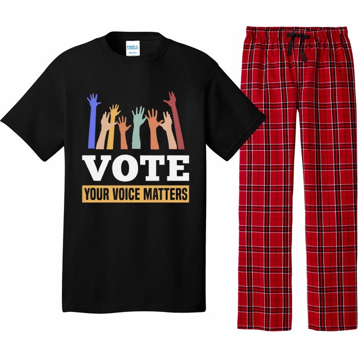 Vote Your Voice Matters Presidential Election Pajama Set