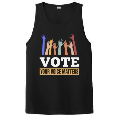 Vote Your Voice Matters Presidential Election PosiCharge Competitor Tank