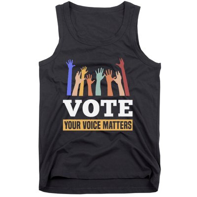 Vote Your Voice Matters Presidential Election Tank Top