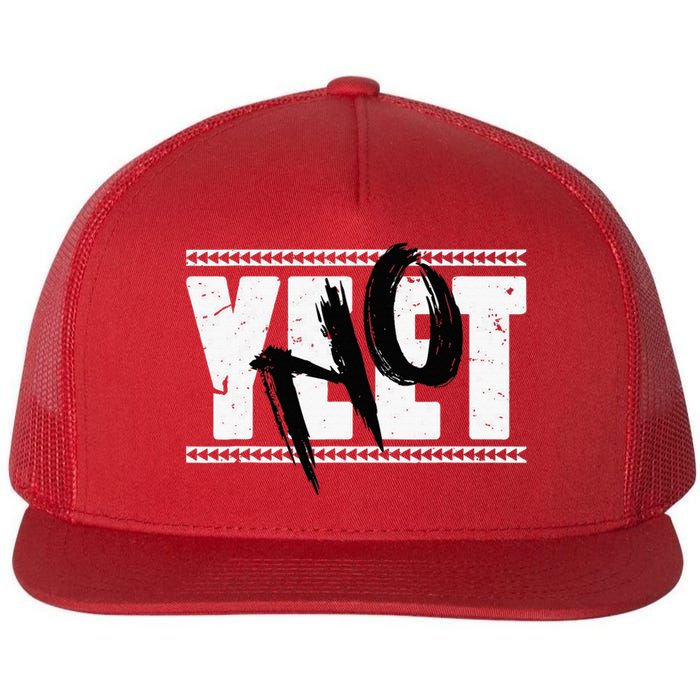 Vintage Yeet Flat Bill Trucker Hat