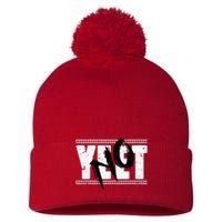 Vintage Yeet Pom Pom 12in Knit Beanie