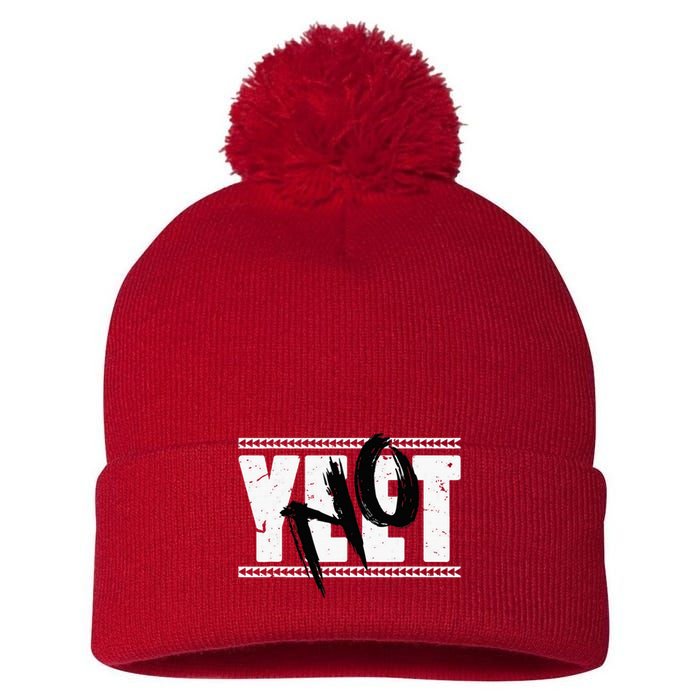 Vintage Yeet Pom Pom 12in Knit Beanie