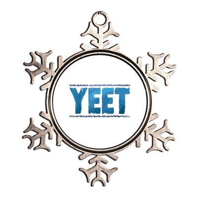 Vintage Yeet Metallic Star Ornament