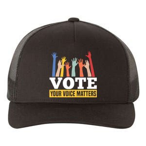 Vote Your Voice Matters Presidential Election Yupoong Adult 5-Panel Trucker Hat