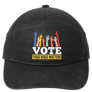 Vote Your Voice Matters Presidential Election 7-Panel Snapback Hat