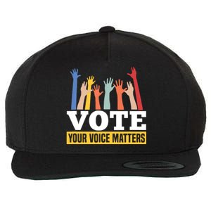 Vote Your Voice Matters Presidential Election Wool Snapback Cap