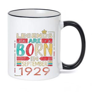 Variable Years LEGENDS ARE BORN IN SEPTEMBER 1929 11oz Black Color Changing Mug