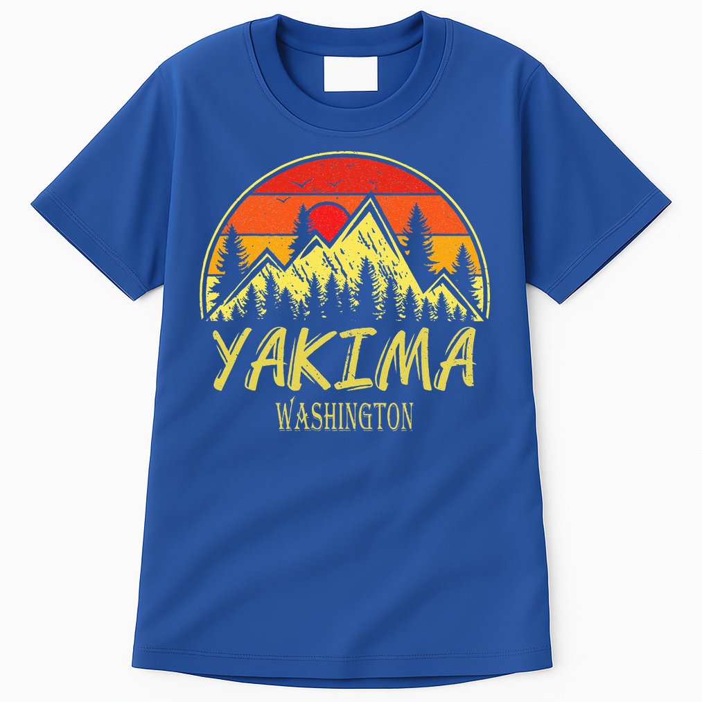 Vintage Yakima Washington WA Mountains Hike Hiking Souvenir Tall T-Shirt