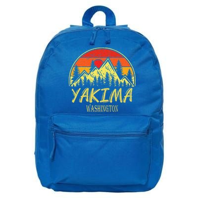 Vintage Yakima Washington WA Mountains Hike Hiking Souvenir 16 in Basic Backpack