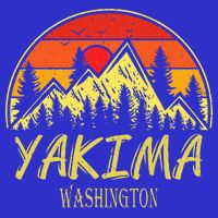 Vintage Yakima Washington WA Mountains Hike Hiking Souvenir Womens Tank Top