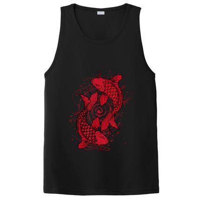 Vintage Ying Yang Asian Koi Fish Japaneses PosiCharge Competitor Tank