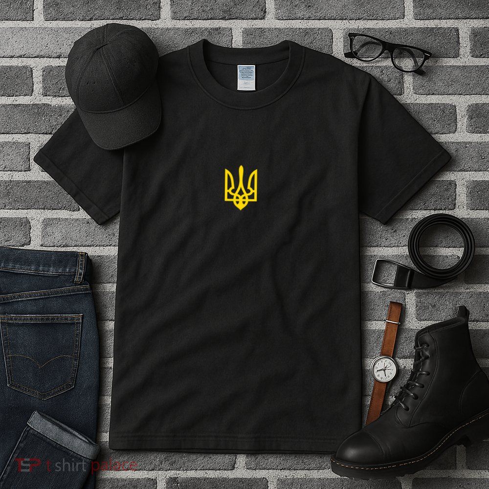 Volodymyr Zelenskyy Army Military Coat Of Arms I Stand With Ukraine Tall T-Shirt