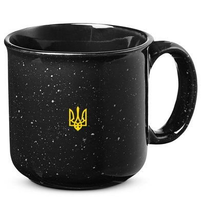 Volodymyr Zelenskyy Army Military Coat Of Arms I Stand With Ukraine 15oz Campfire Ceramic Mug