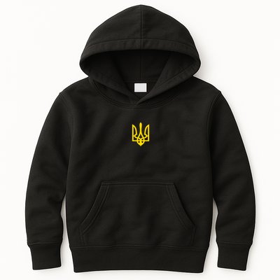 Volodymyr Zelenskyy Army Military Coat Of Arms I Stand With Ukraine Kids Hoodie