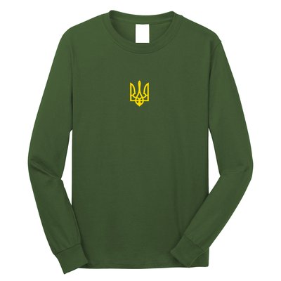 Volodymyr Zelenskyy Army Military Coat Of Arms I Stand With Ukraine Long Sleeve Shirt
