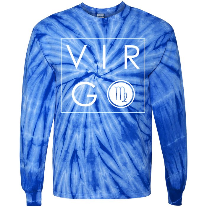 Virgo Zodiac Astrology Gift Tie-Dye Long Sleeve Shirt